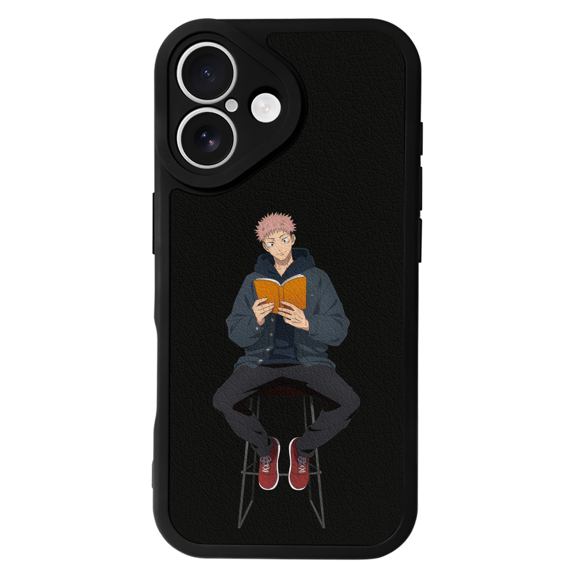 （画像用） 呪術廻戦 Jujutsu Kaisen 【iPhone 16シリーズ対応】シリコンスマホケース（レザー調） 材質：シリコン